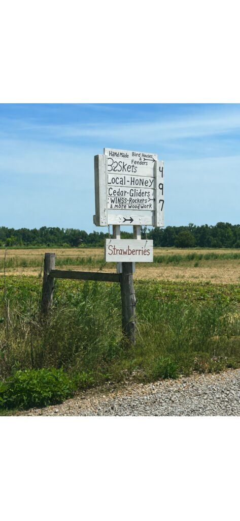 Strawberry Season Amish strawberry sign